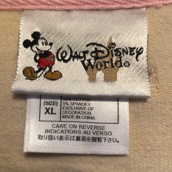 Walt Disney World XL cream zip up jacket EUC - Picture 5 of 5